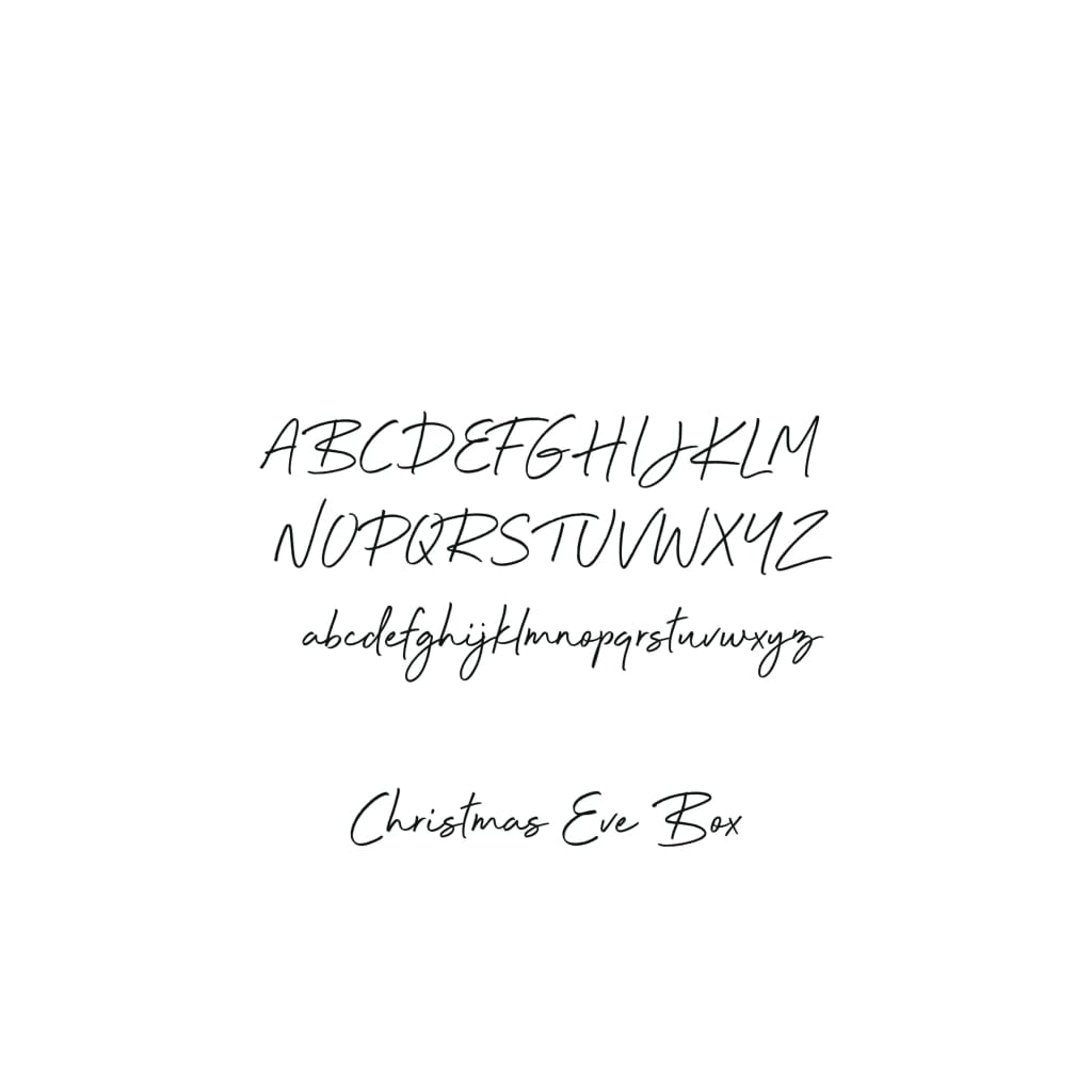 Christmas Eve Box Monogram - Keepsake Box