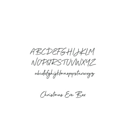 Christmas Eve Box Monogram - Keepsake Box