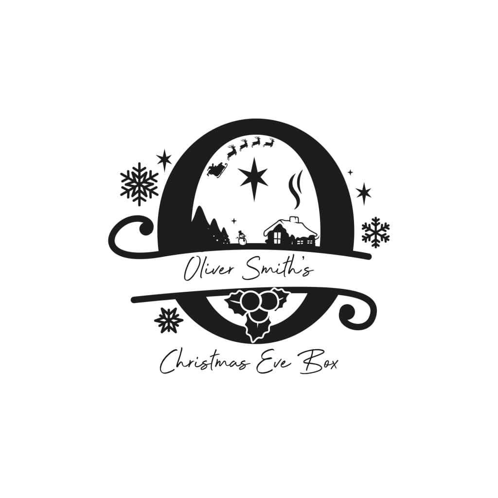 Christmas Eve Box Monogram - Keepsake Box