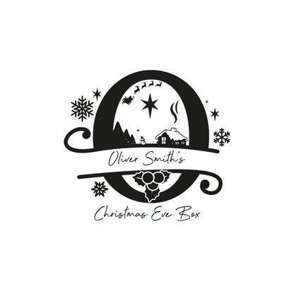Christmas Eve Box Monogram - Keepsake Box