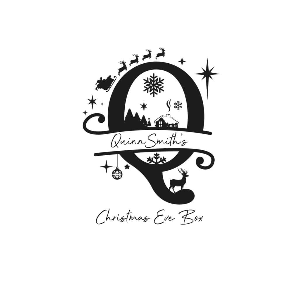 Christmas Eve Box Monogram - Keepsake Box