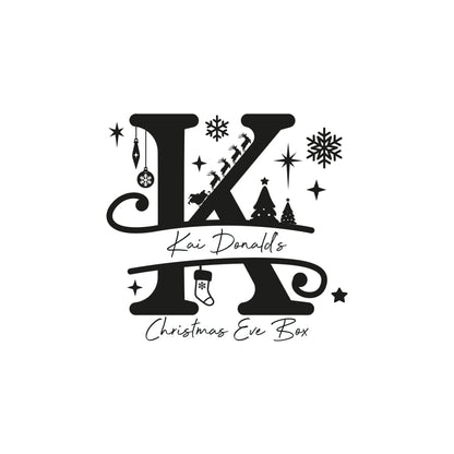 Christmas Eve Box Monogram - Keepsake Box