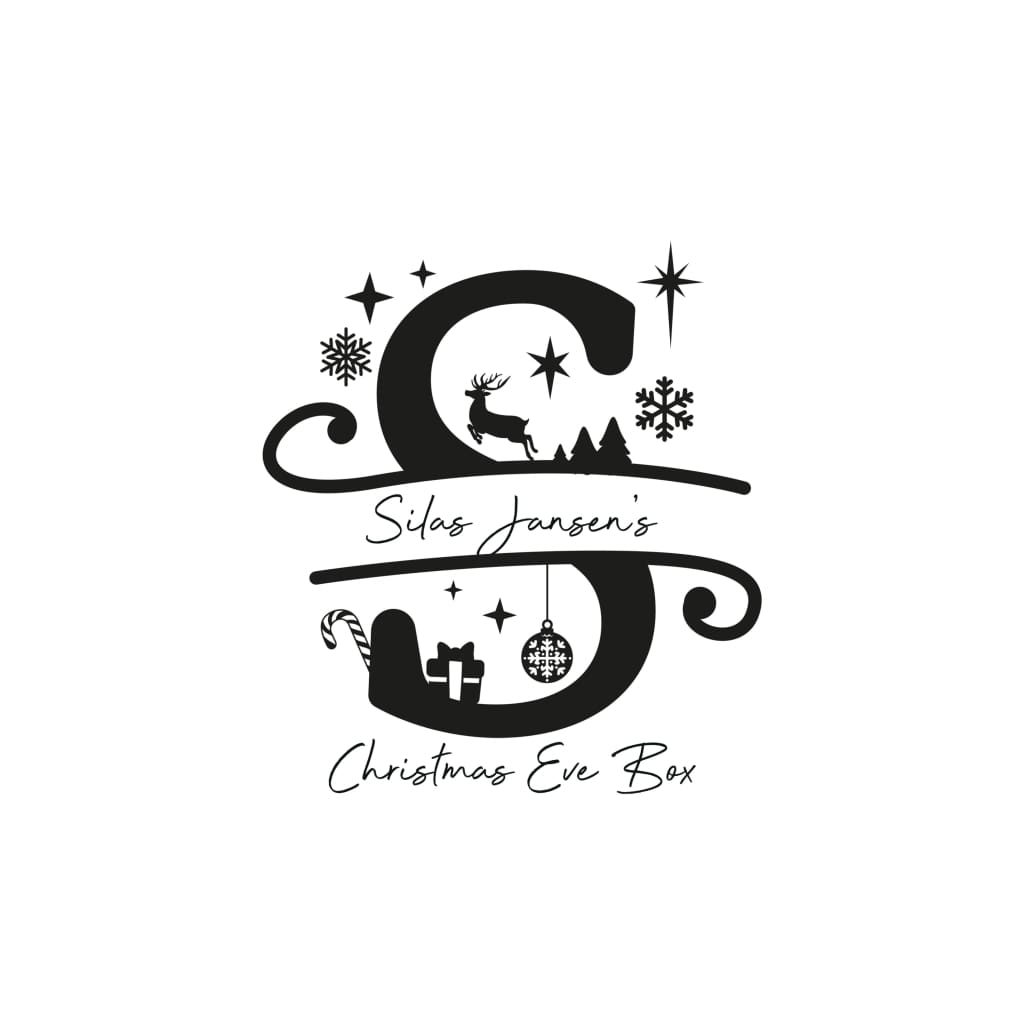 Christmas Eve Box Monogram - Keepsake Box