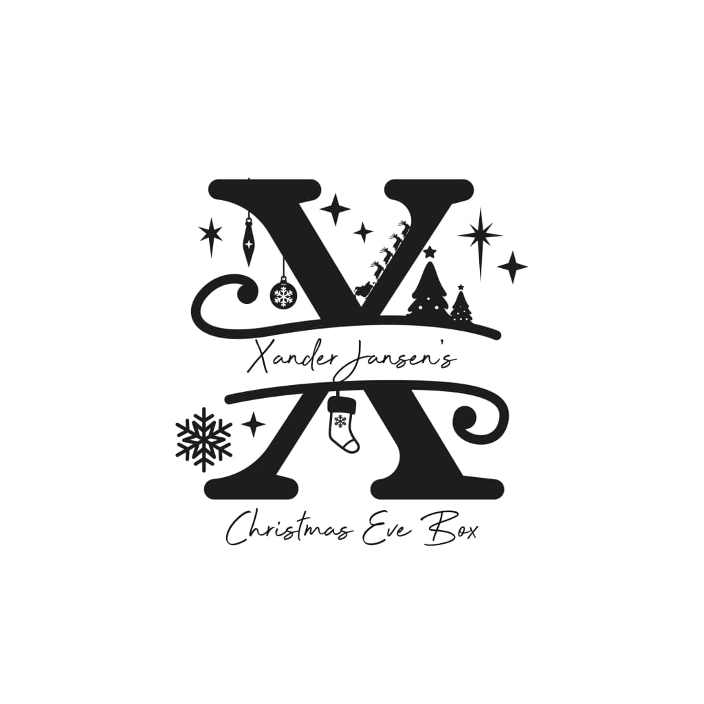 Christmas Eve Box Monogram - Keepsake Box