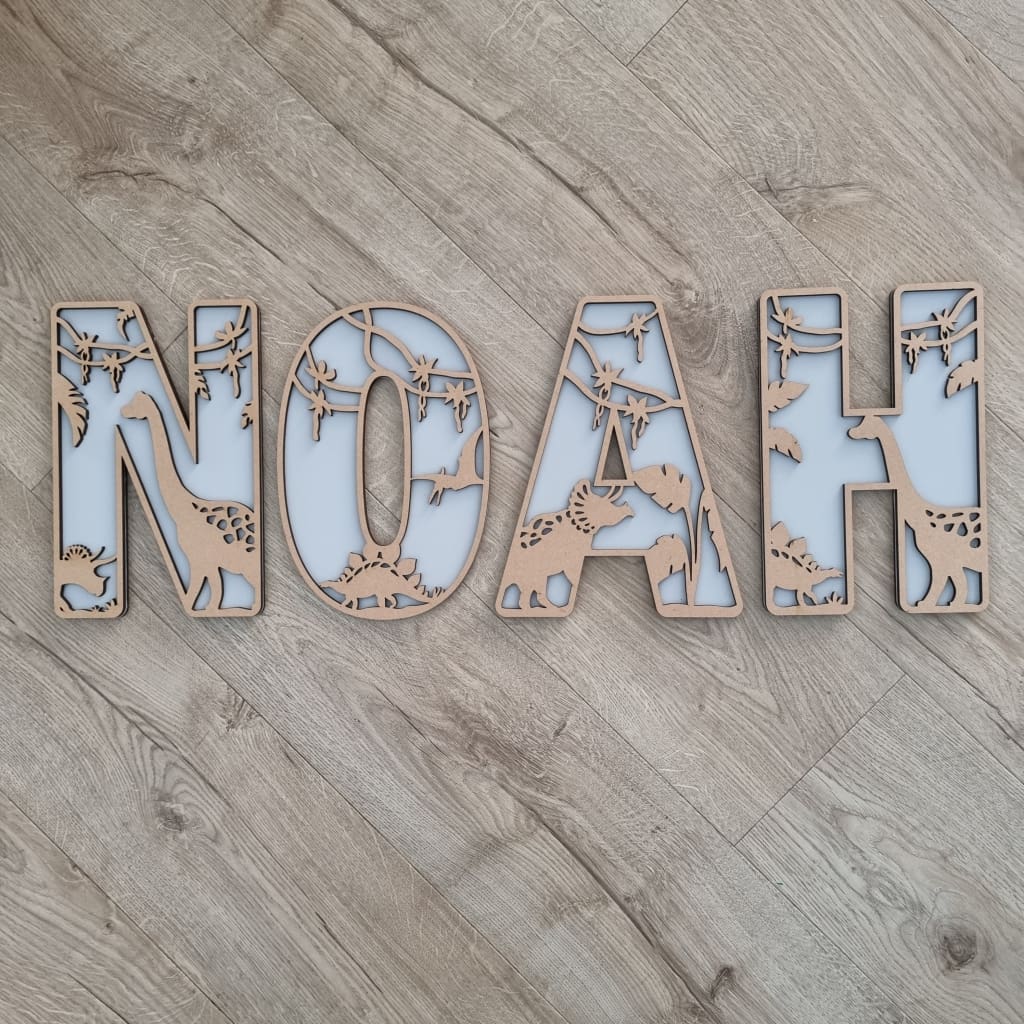 Dinosaur Letters Large - Letter Tiles