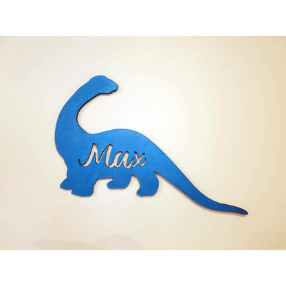 Dinosaur Name Wooden Plaque - Laser Cut Name Plaque