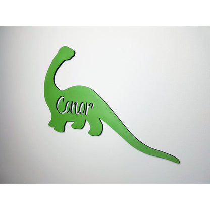 Dinosaur Name Wooden Plaque - Laser Cut Name Plaque