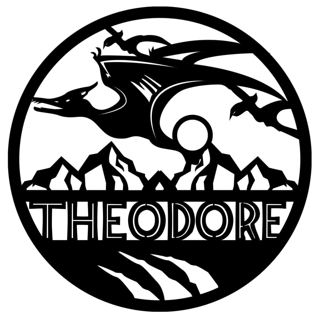 Dinosaur Name Wooden Round - Laser Cut Name Plaque