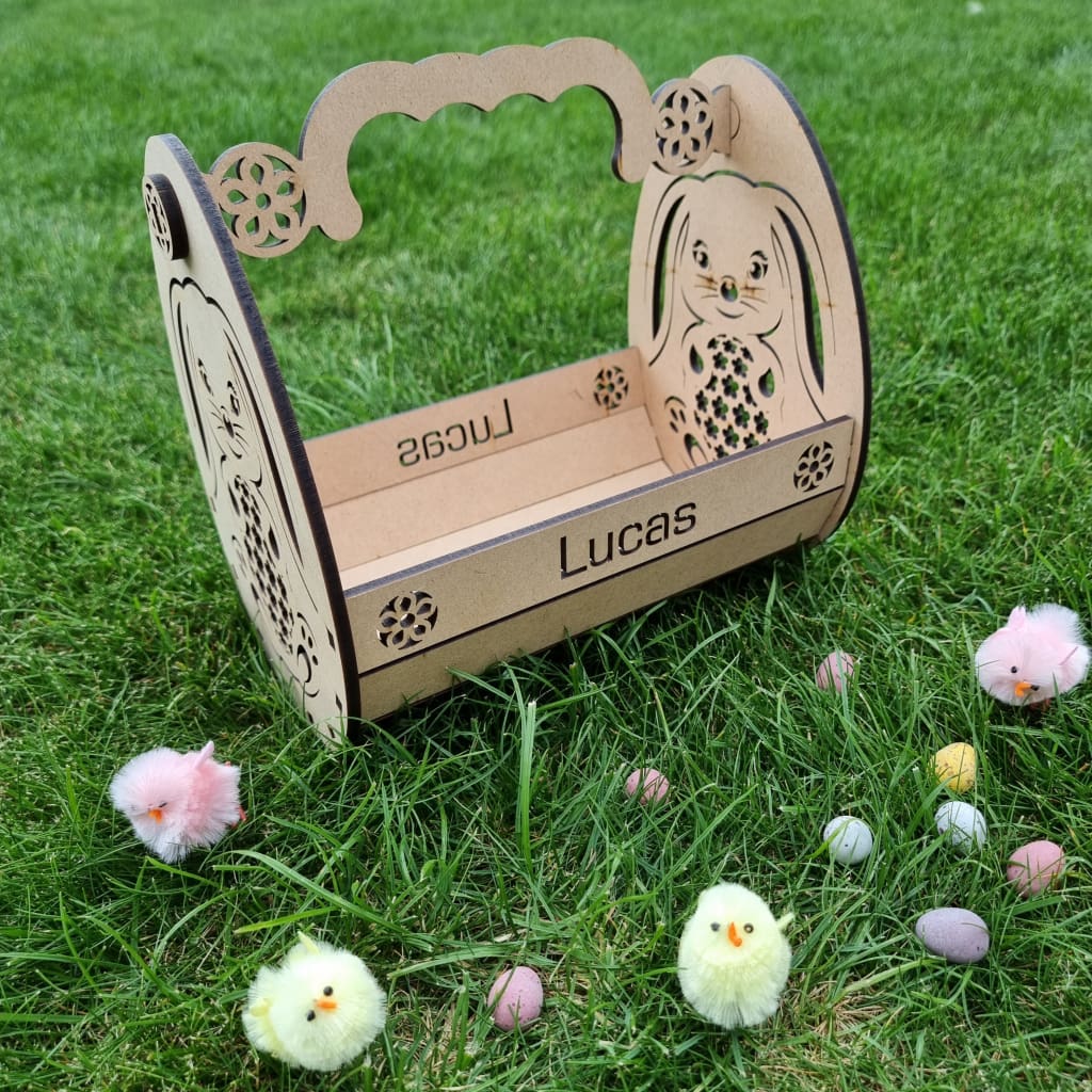 Easter Egg Basket MDF - Easter