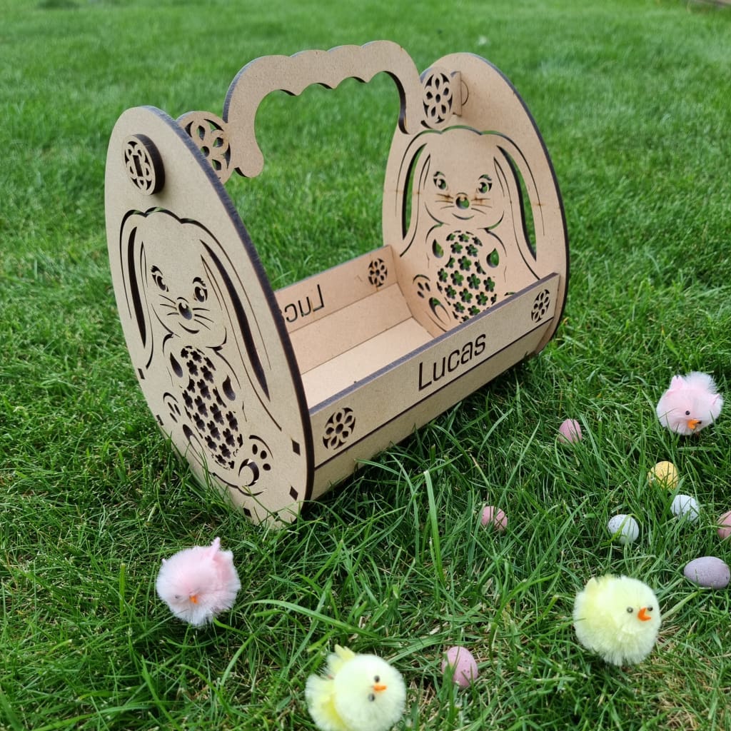Easter Egg Basket MDF - Easter