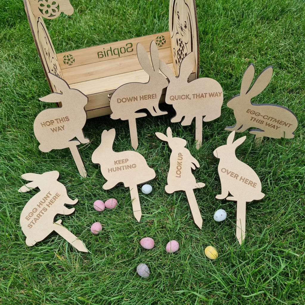 Easter Egg Hunt Bunny Stakes - Easter