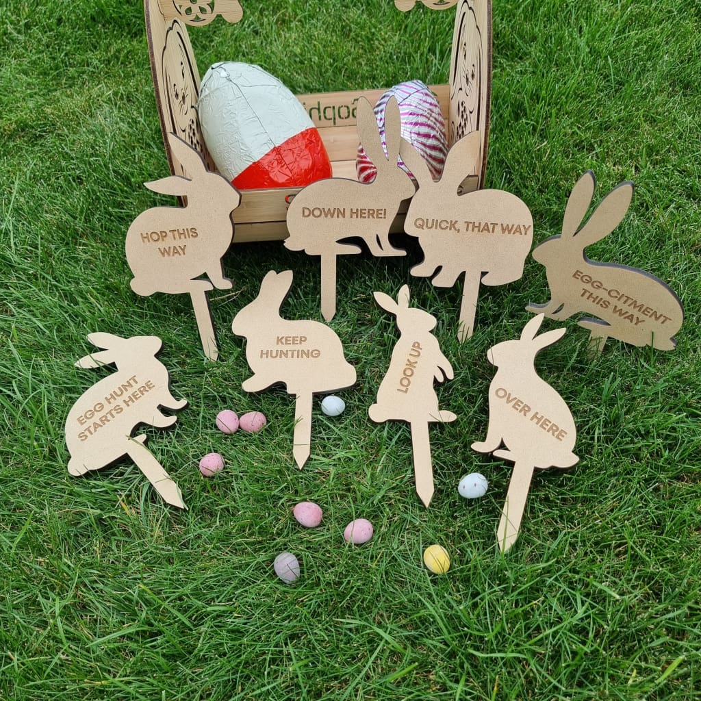 Easter Egg Hunt Bunny Stakes - Easter