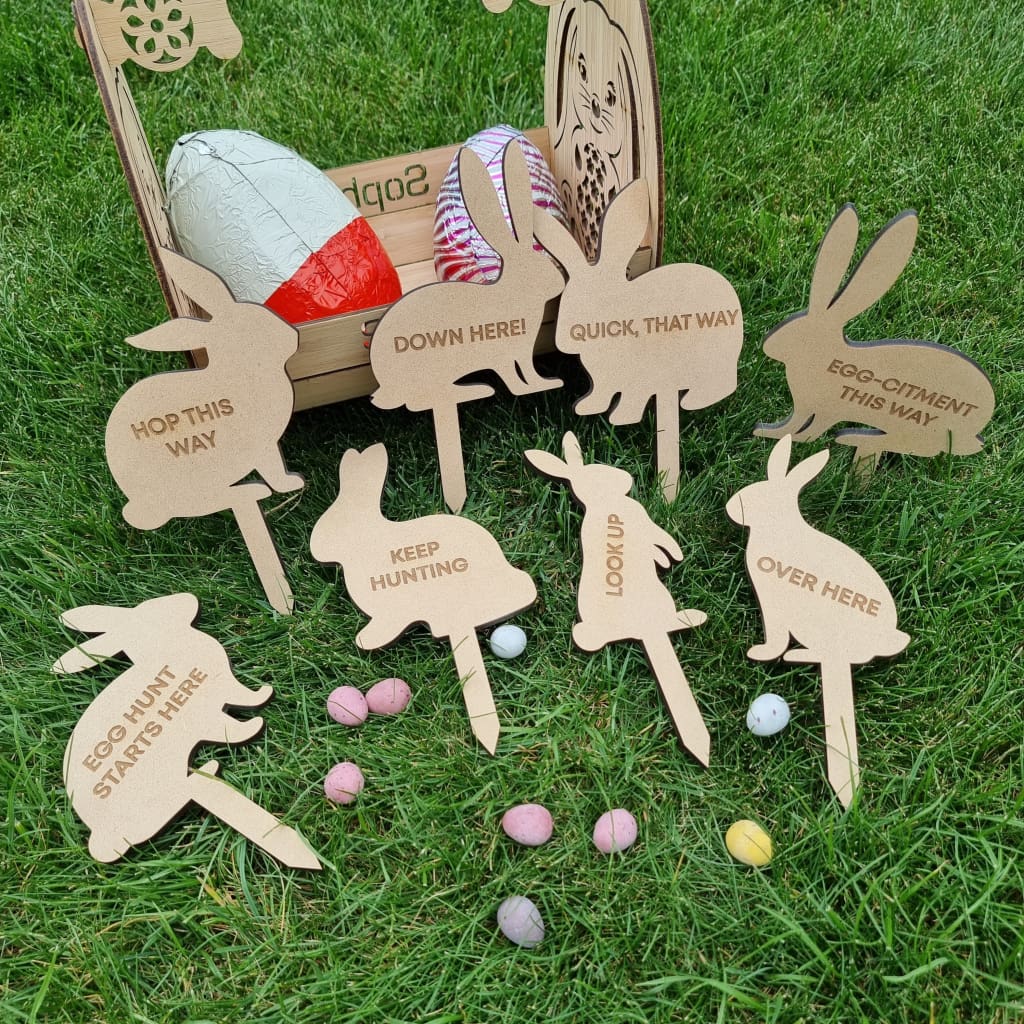 Easter Egg Hunt Bunny Stakes - Easter