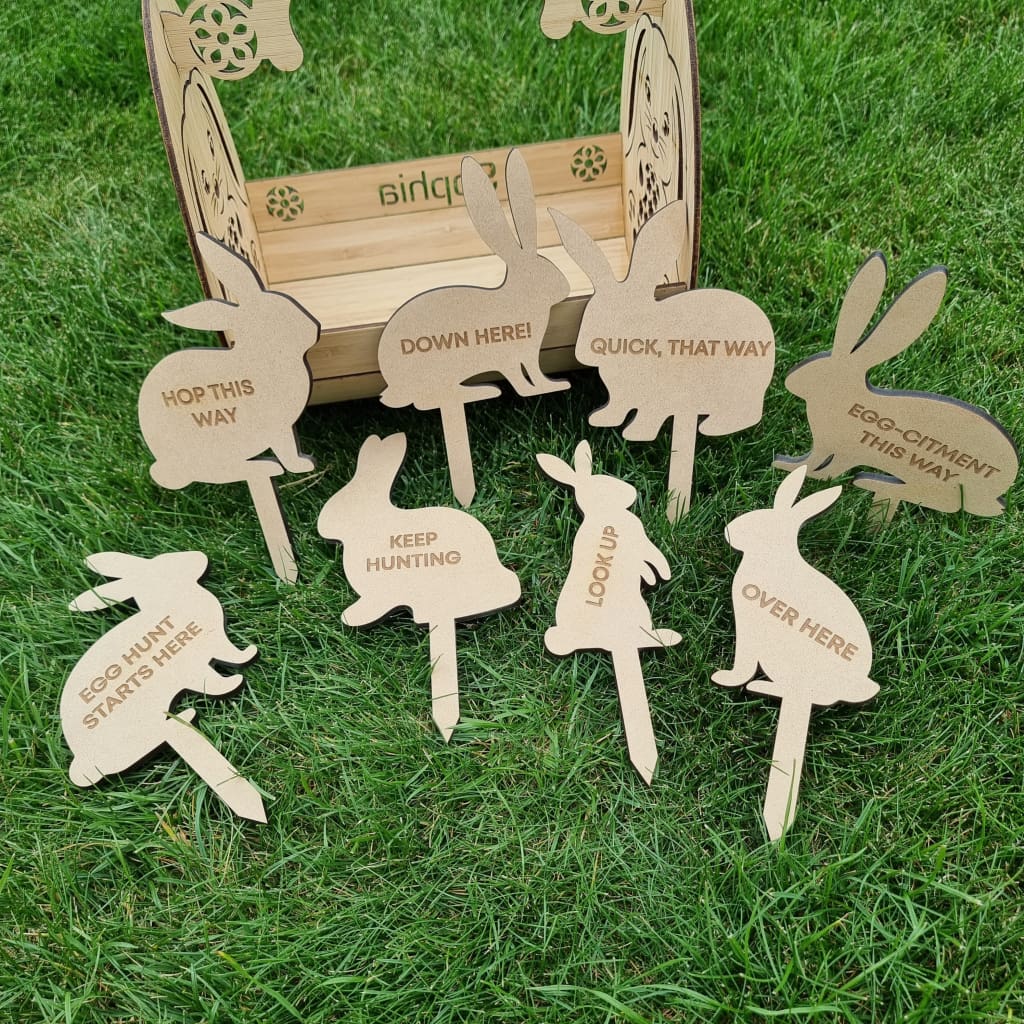 Easter Egg Hunt Bunny Stakes - Easter