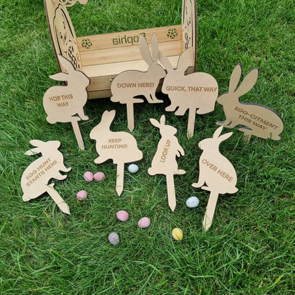 Easter Egg Hunt Bunny Stakes - Easter