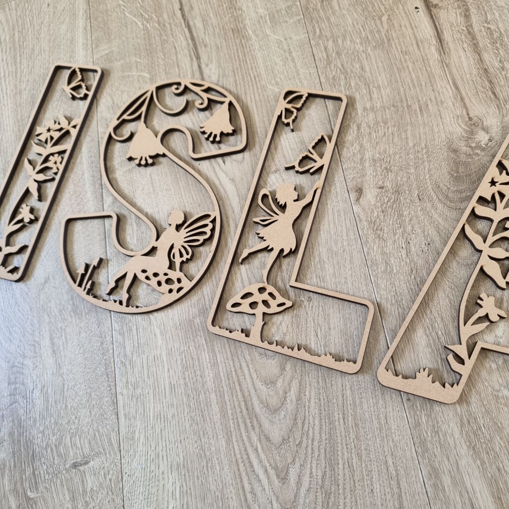 Fairy Letters Large Nude (Unpainted) - Letter Tiles