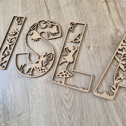 Fairy Letters Large Nude (Unpainted) - Letter Tiles