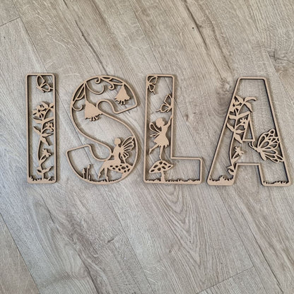 Fairy Letters Large Nude (Unpainted) - Letter Tiles