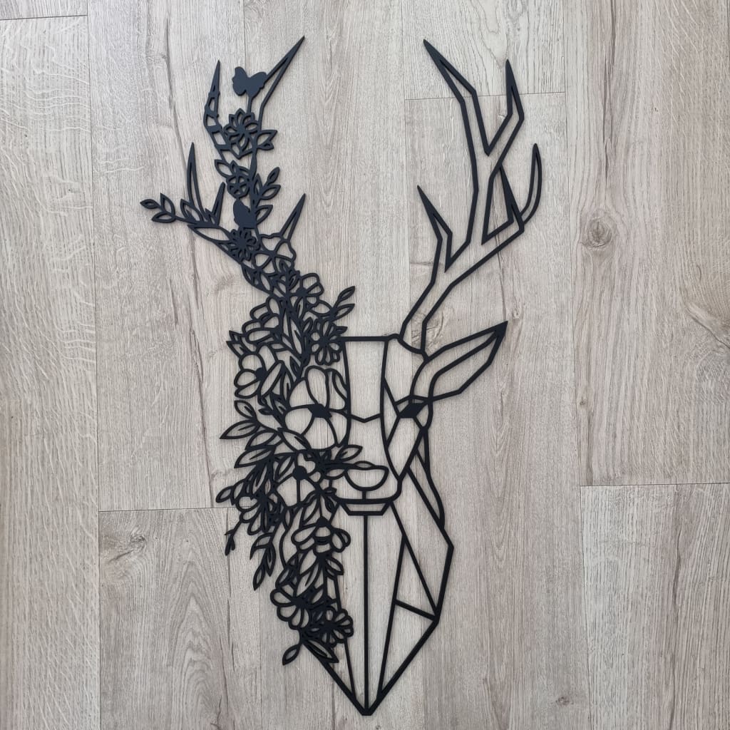 Geometric Stag Wall Art - Geometric Animals