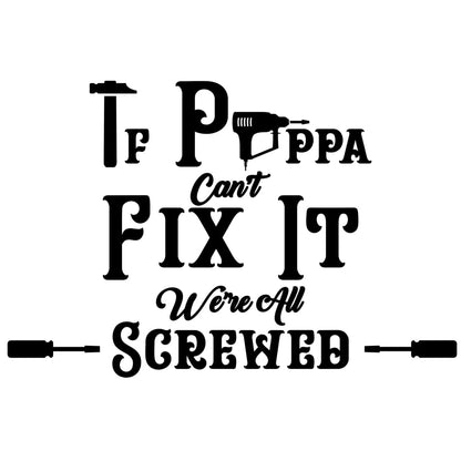 Granddad Fix It Solid Pine Sign - Poppa - Pine Sign