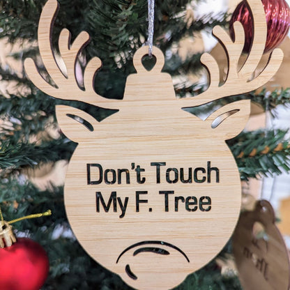 Grinch Christmas Baubles - Don’t Touch My F. Tree / One Bauble (Non-participant Pack) - Christmas Baubles