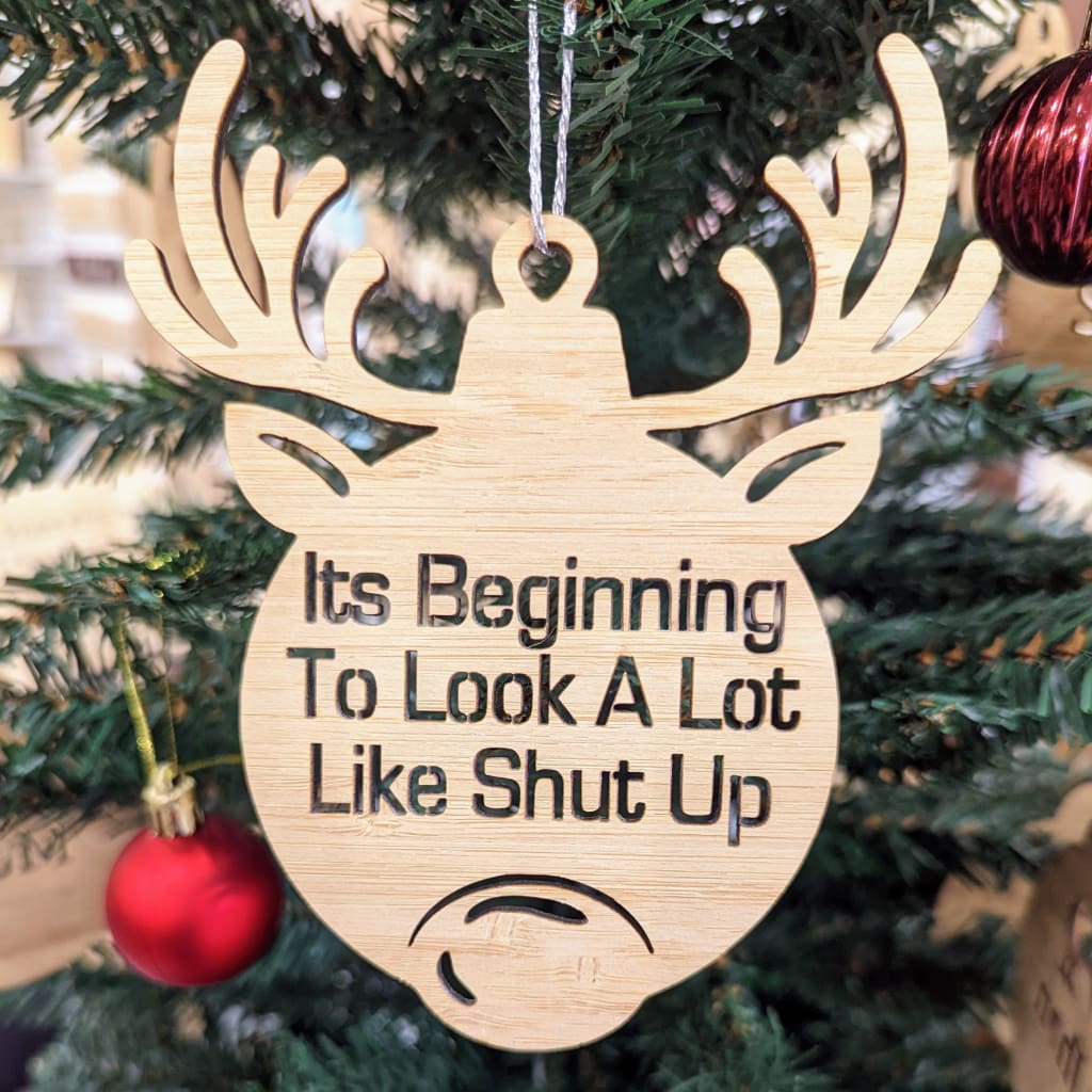 Grinch Christmas Baubles - Its Beginning To Look A Lot Like Shut Up / One Bauble (Non-participant Pack) - Christmas Baubles