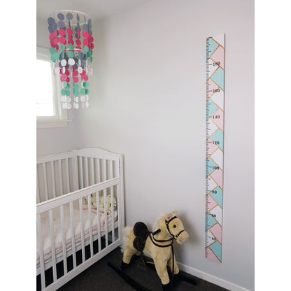 Herringbone Wooden Height Chart - Height Chart