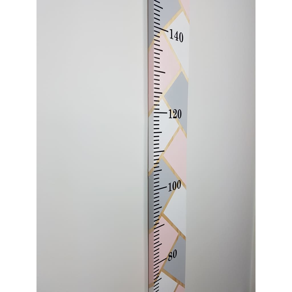 Herringbone Wooden Height Chart - Height Chart