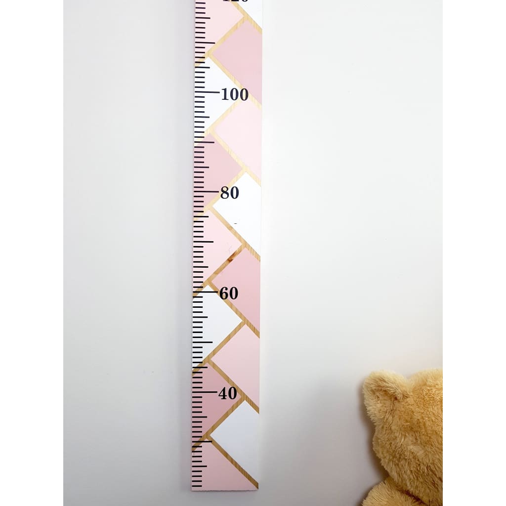 Herringbone Wooden Height Chart - Height Chart