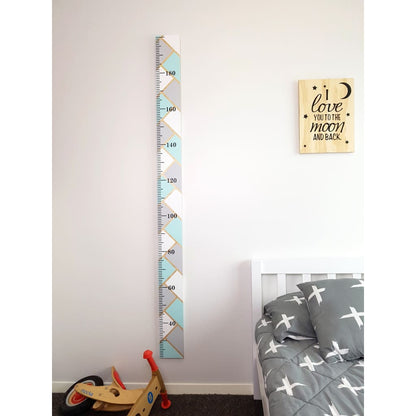 Herringbone Wooden Height Chart - Height Chart