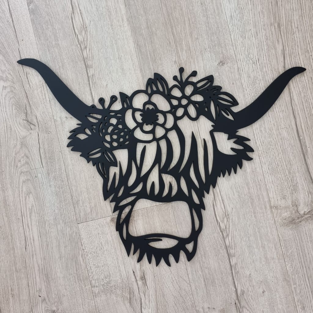 Geometric Highland Cow - Geometric Animals