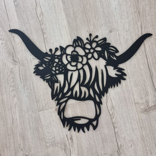 Geometric Highland Cow - Geometric Animals