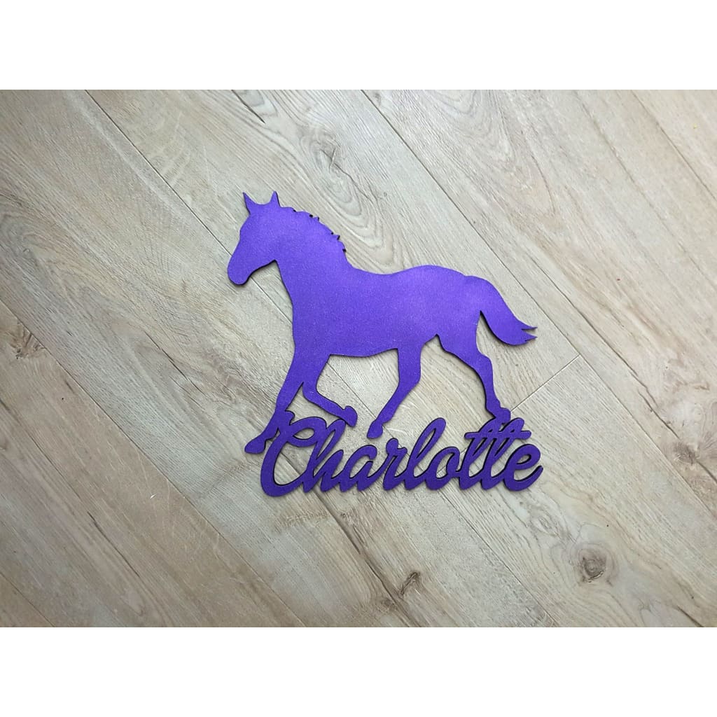 Horse Personalised Name Plaque - Laser Cut Name Plaque