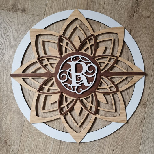 Mandala Flower Single Colour + Stain + Bamboo - Mandala