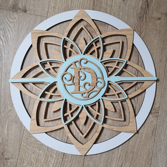 Mandela Flower Two Colour + Bamboo - Mandela