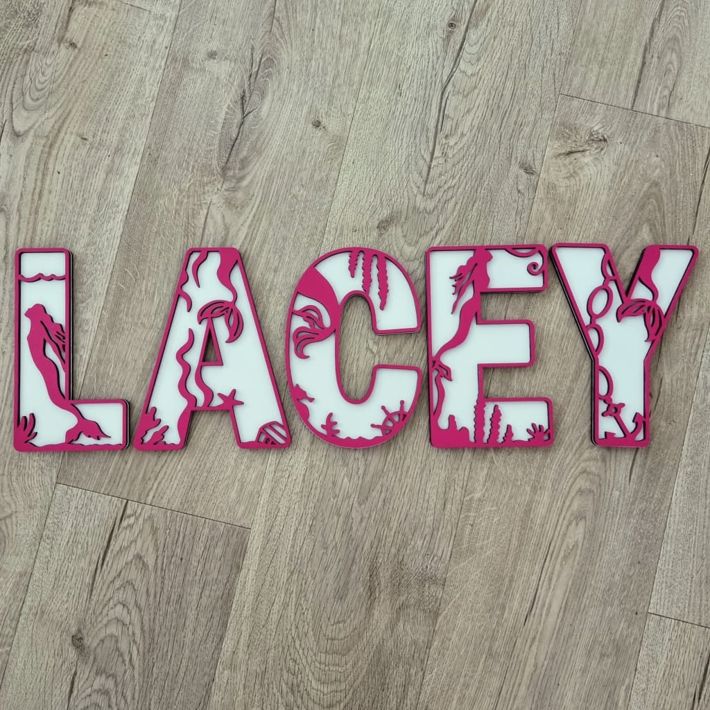 Mermaid Letters Large - Letter Tiles