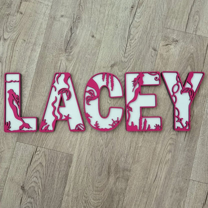 Mermaid Letters Large - Letter Tiles