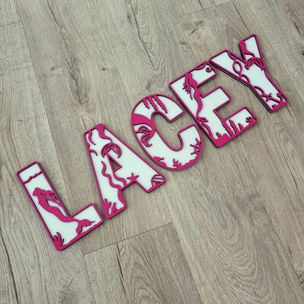 Mermaid Letters Large - Letter Tiles