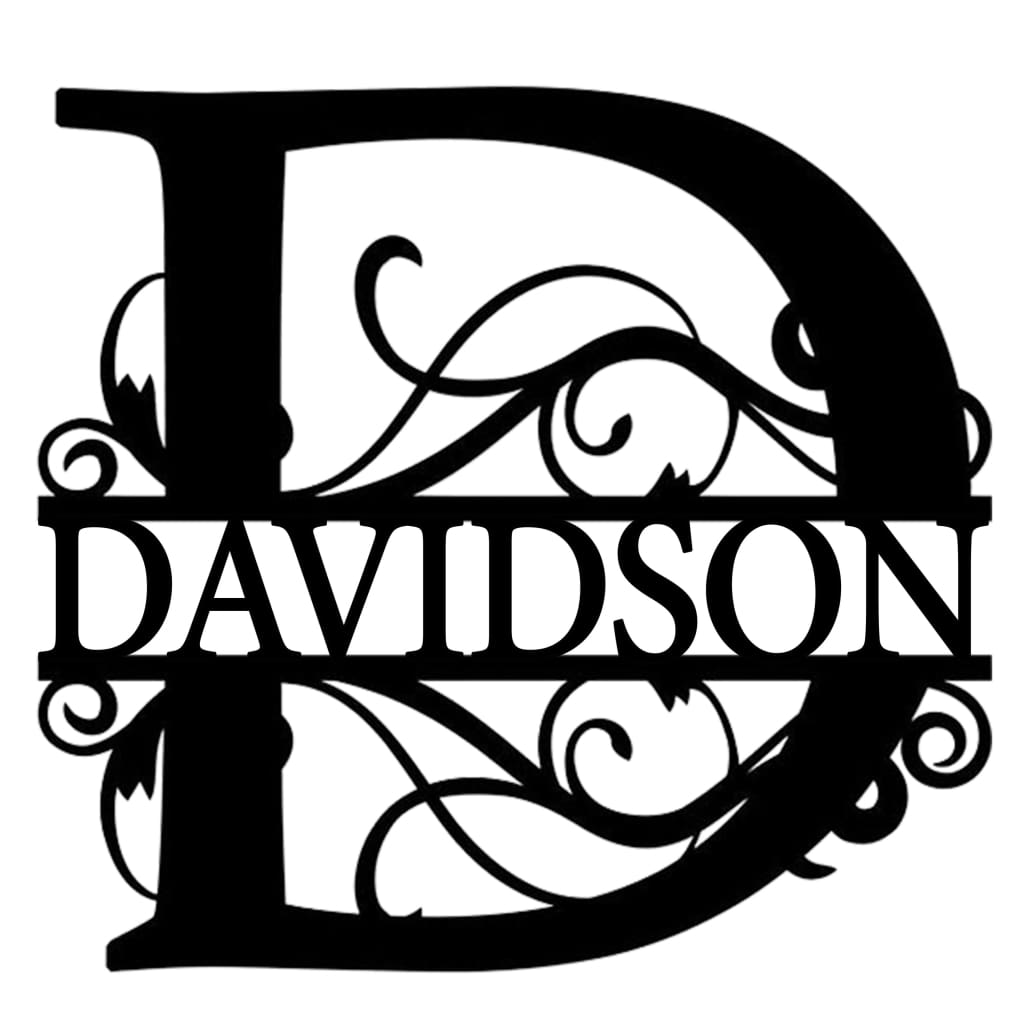 Monogram Letter With Name Nude - Laser Cut Name Plaque