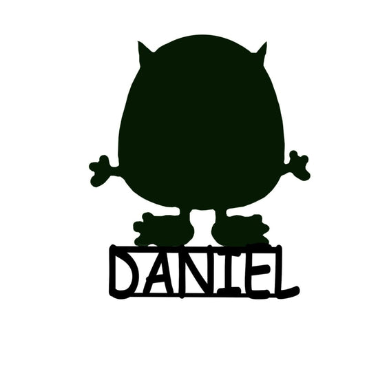 Monster Name Plaque Nude - Laser Cut Name Plaque