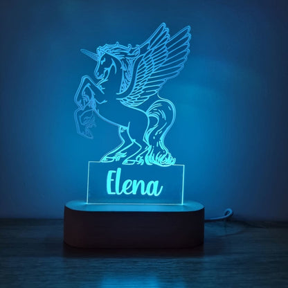 Night Light Pegasus Personalised Name - Night Light