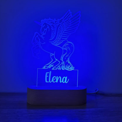 Night Light Pegasus Personalised Name - Night Light