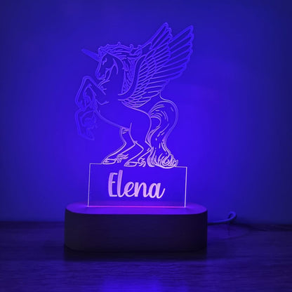 Night Light Pegasus Personalised Name - Night Light