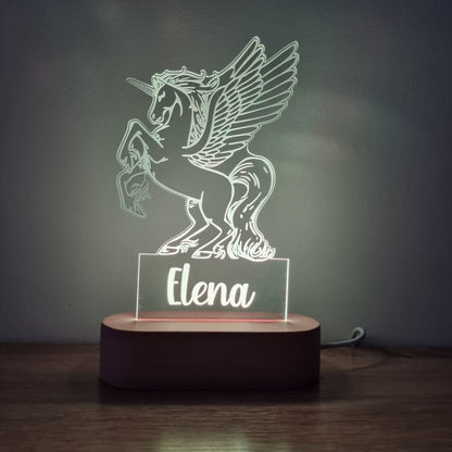 Night Light Pegasus Personalised Name - Night Light