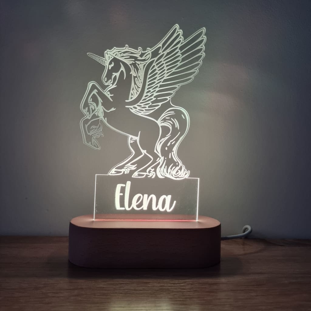 Night Light Pegasus Personalised Name - Night Light