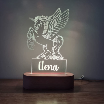 Night Light Pegasus Personalised Name - Night Light