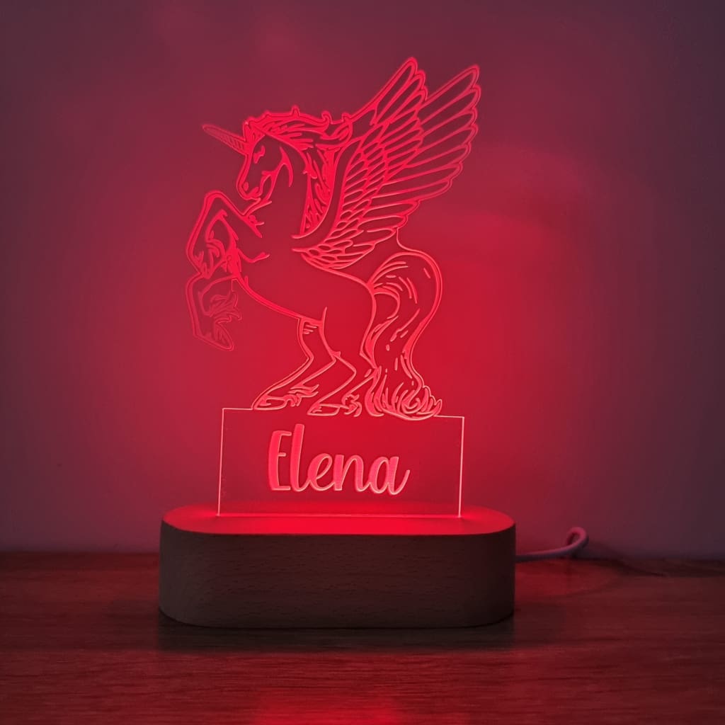 Night Light Pegasus Personalised Name - Night Light