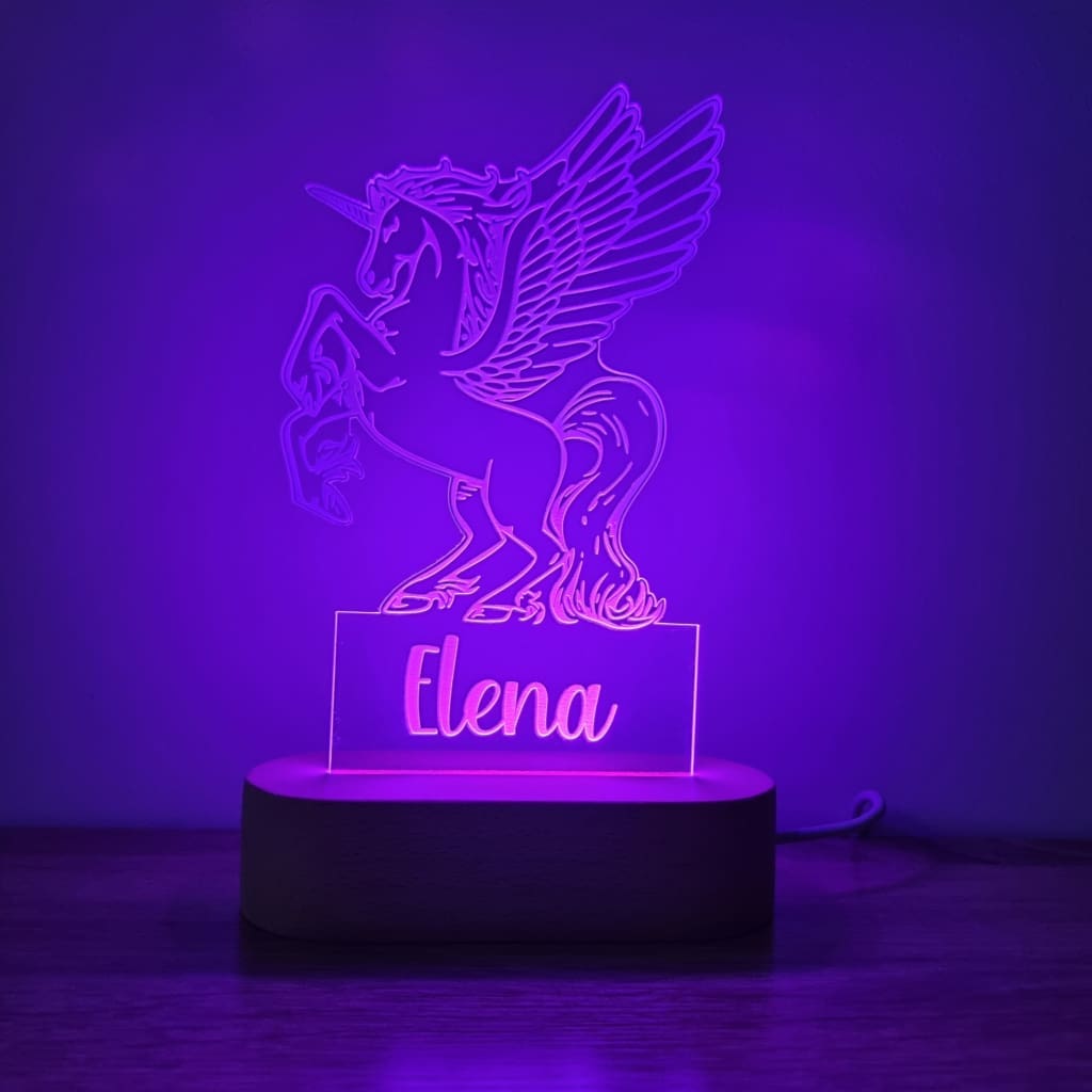 Night Light Pegasus Personalised Name - Night Light