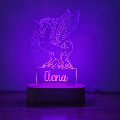 Night Light Pegasus Personalised Name - Night Light