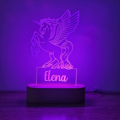 Night Light Pegasus Personalised Name - Night Light